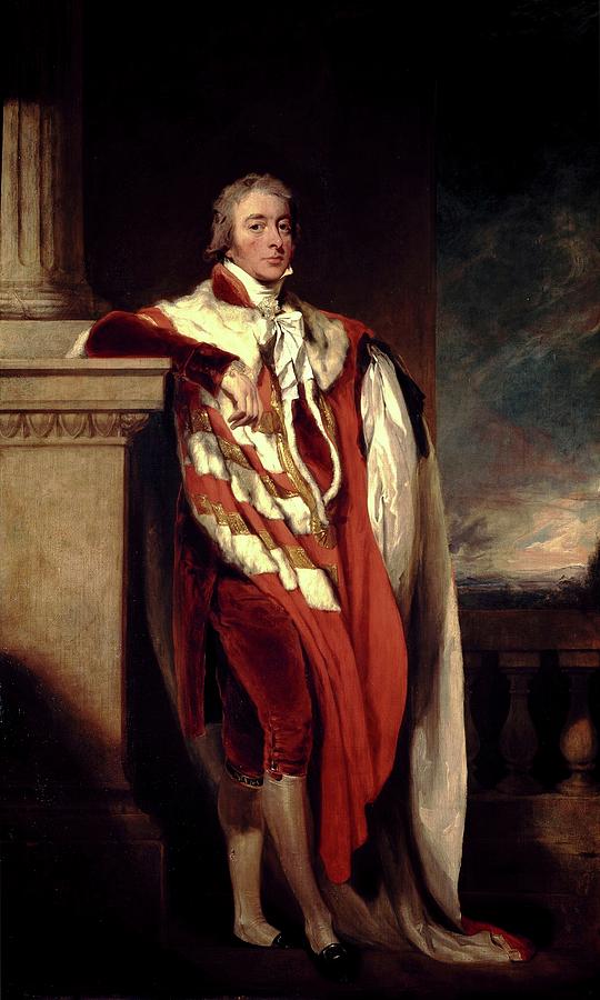 John Fane, 10th Earl of Westmorland, ca. 1806, British School, Oil on canvas... Painting by Thomas Lawrence -1769-1830-