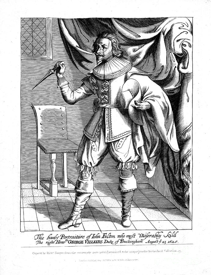 John Felton 1595-1628, English Puritan Drawing by Print Collector