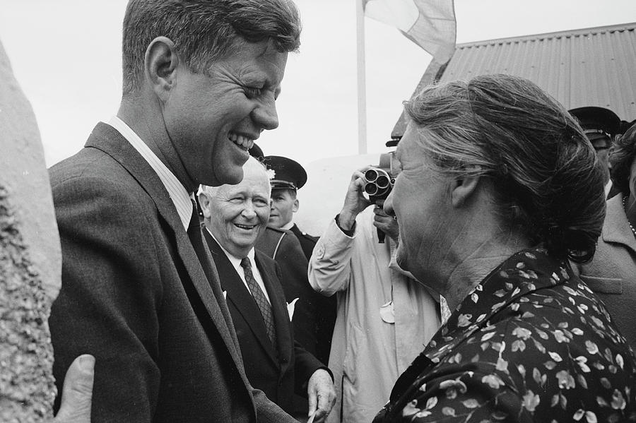 Political Figures Photograph - John Fitzgerald Kennedys Visit by John Dominis