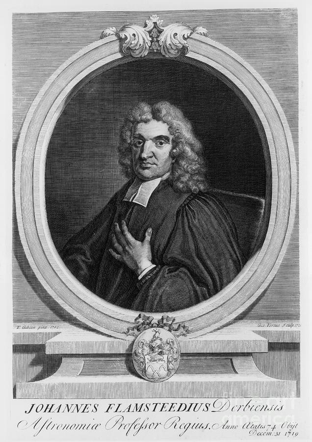 John Flamsteed, Astronomer, 1712 Drawing by Print Collector