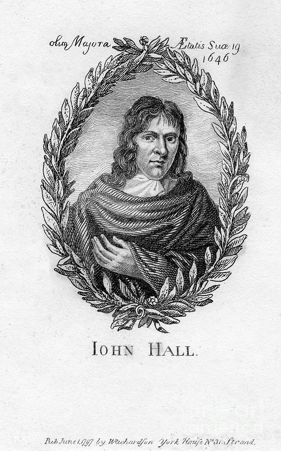 John Hall, Poet, 1797 Drawing by Print Collector
