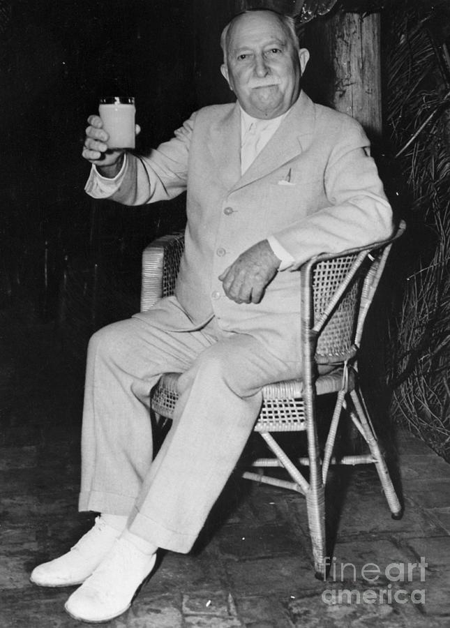 John Harvey Kellogg Sitting And Holding Photograph by Bettmann