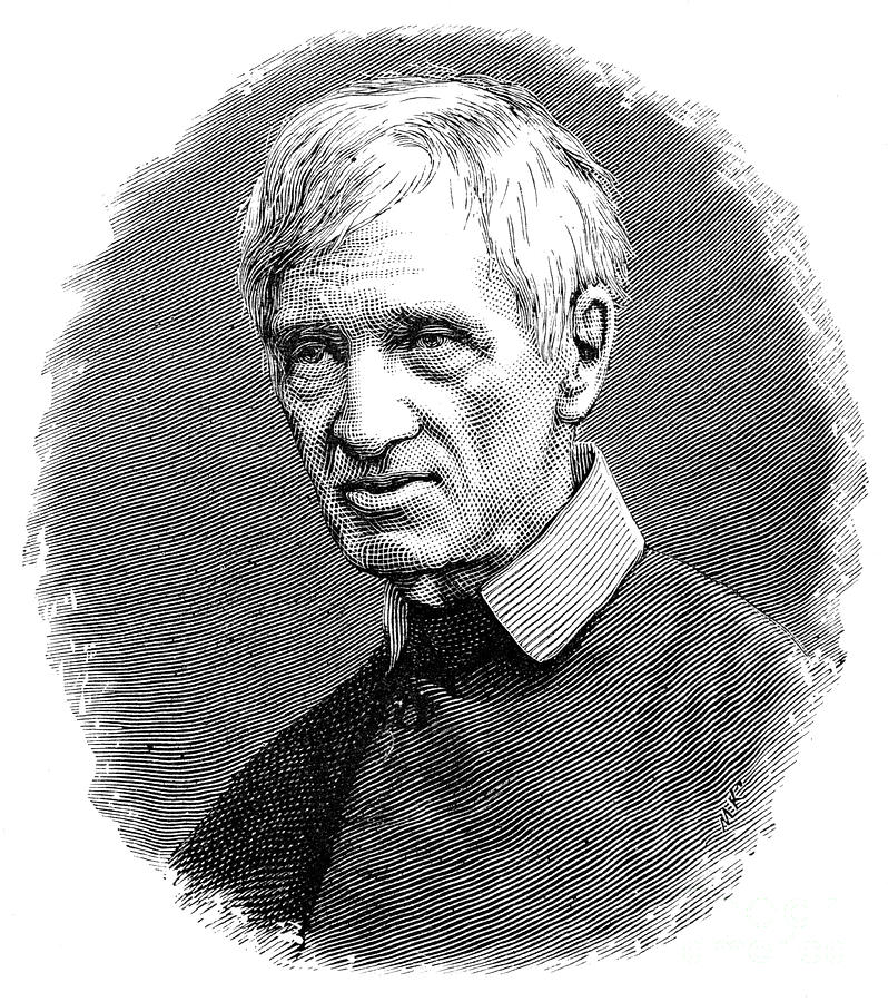 John Henry Newman, 1801-1890, 19th Drawing by Print Collector