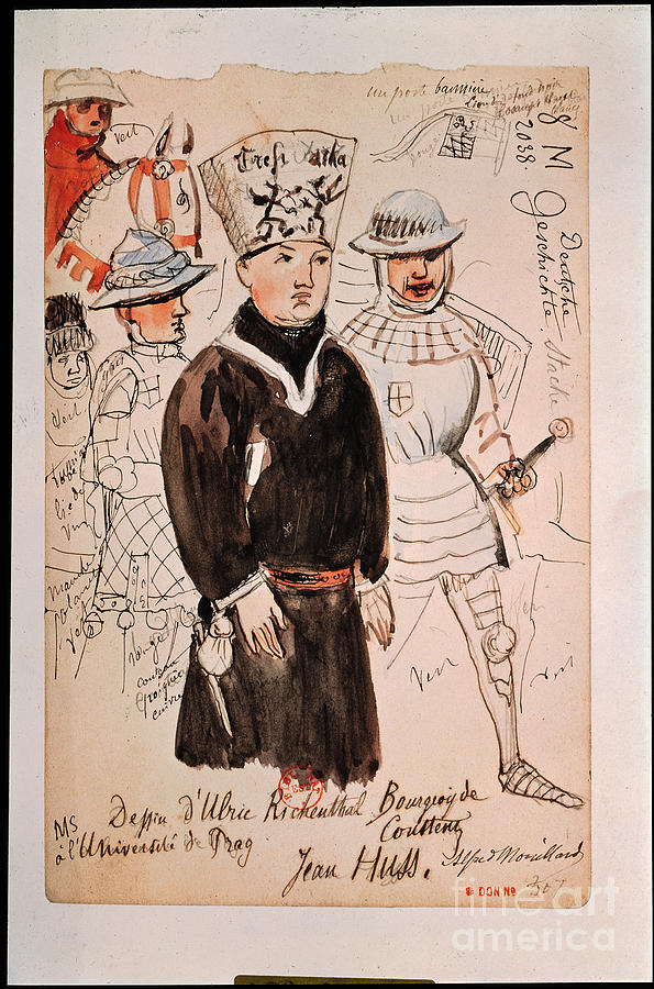 John Huss Painting by Alfred Mouillard Pixels