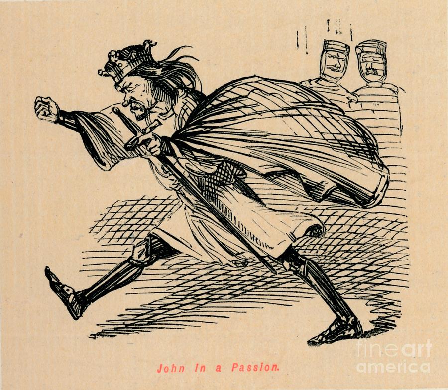 John In A Passion Circa 1860 Drawing by Print Collector