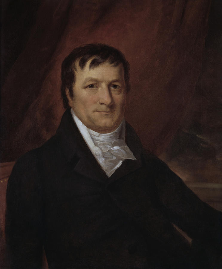 John Jacob Astor Portrait - By John Wesley Jarvis Painting by War Is Hell Store