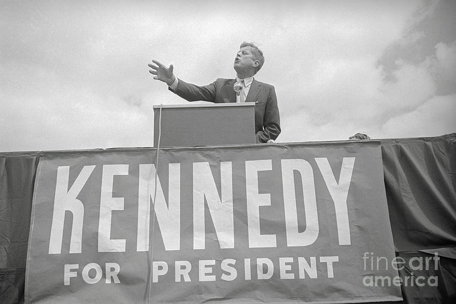 John Kennedy Delivering An Address Photograph by Bettmann