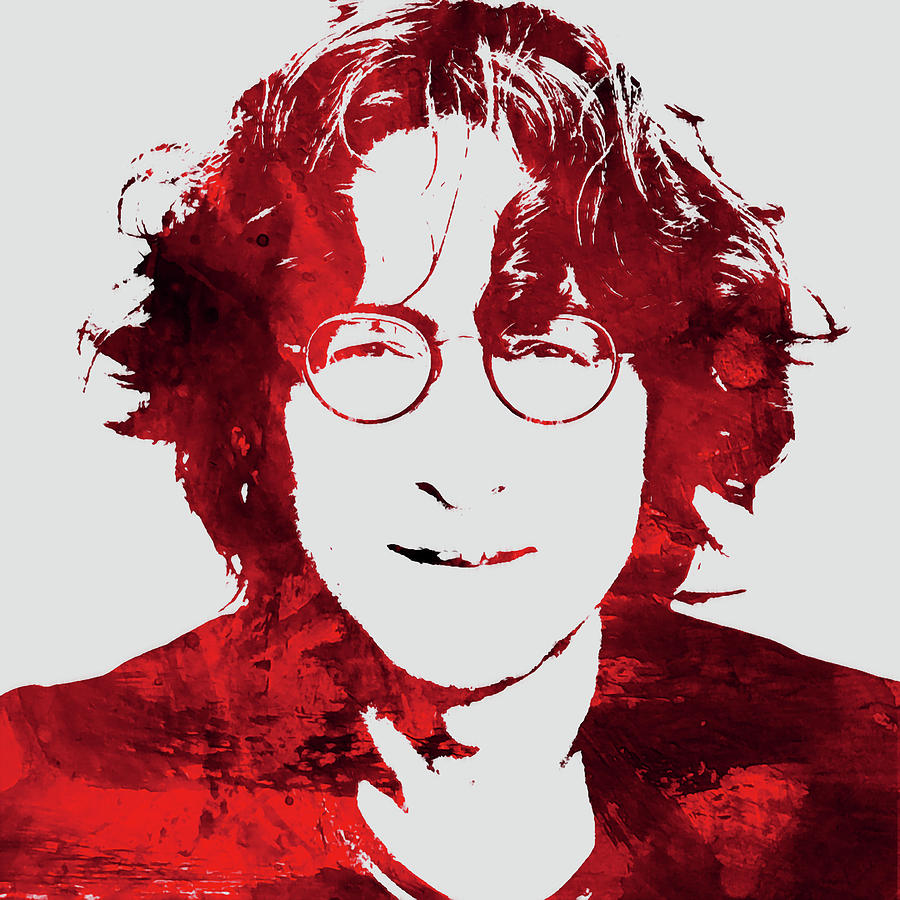 John Lennon 7c Mixed Media by Brian Reaves - Pixels