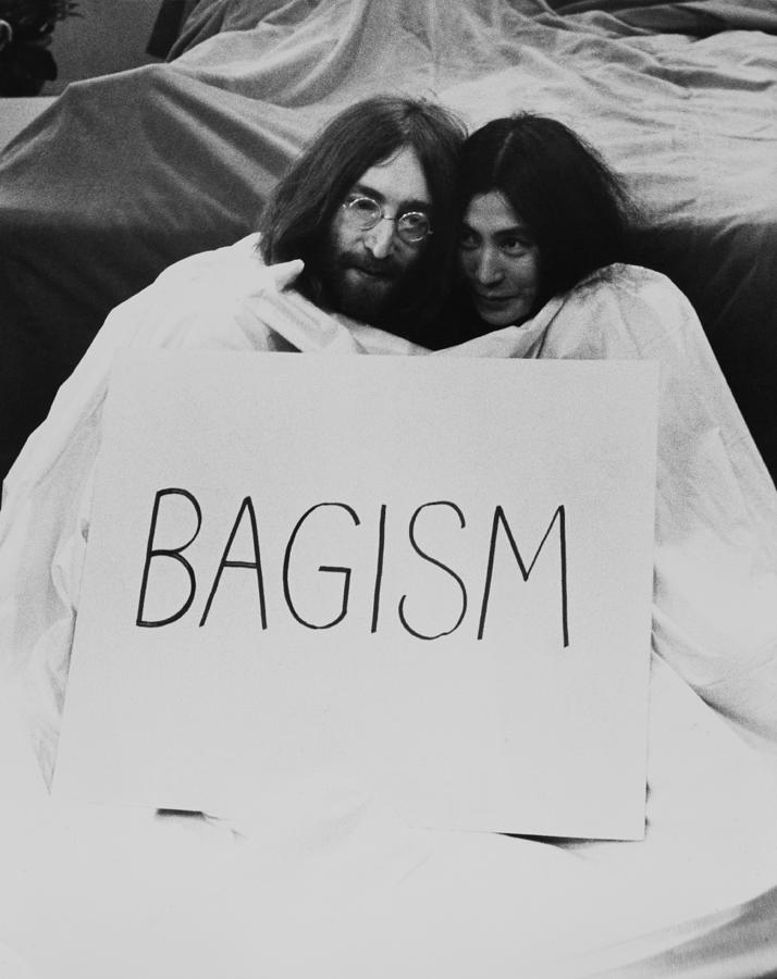 John Lennon And Yoko Ono In A Bagism Photograph by Keystone-france