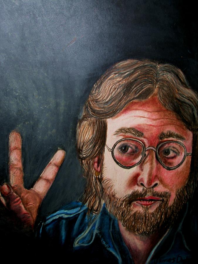 John Lennon  Drawing by James Dunbar