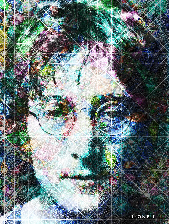 John Lennon Digital Art by J U A N - O A X A C A