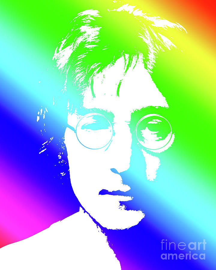 John Lennon Portrait Nr. 1002-9 Digital Art by Edit Voros - Pixels