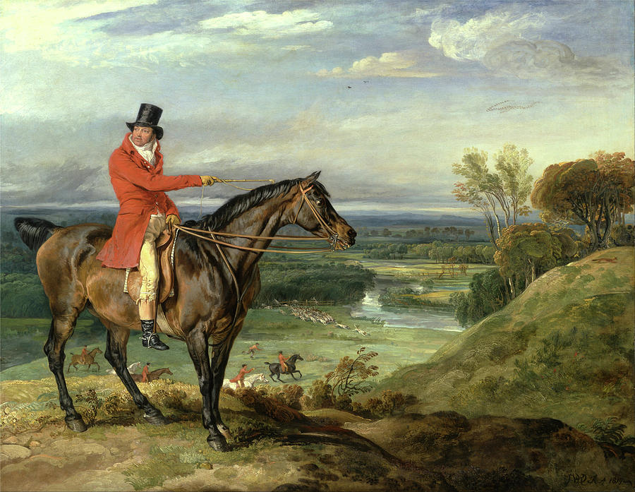 Hunting in Staffordshire Painting by Doc Braham