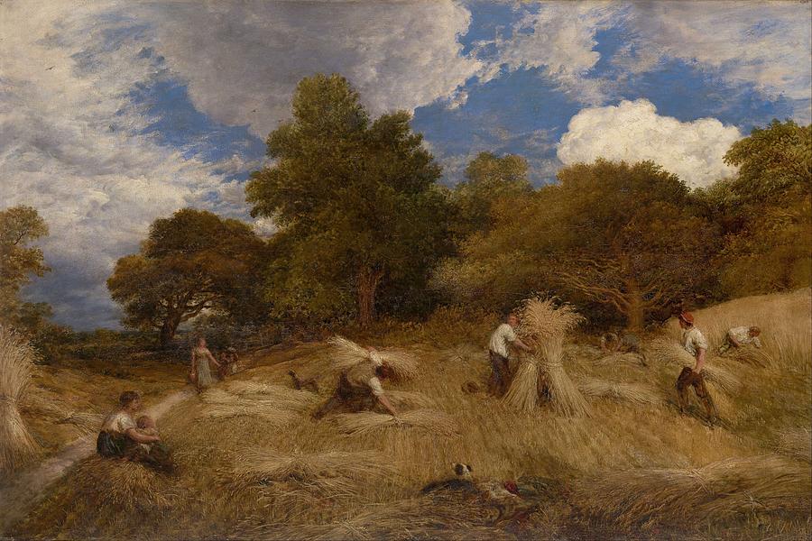 John Linnell 1792-1882 Wheat, 1860 Painting by Celestial Images