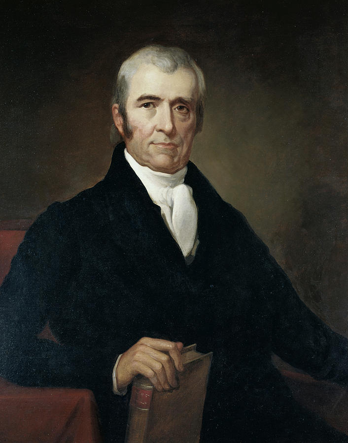 John Marshall By Lambdin Drawing by Artist - James Reid Lambdin | Fine ...