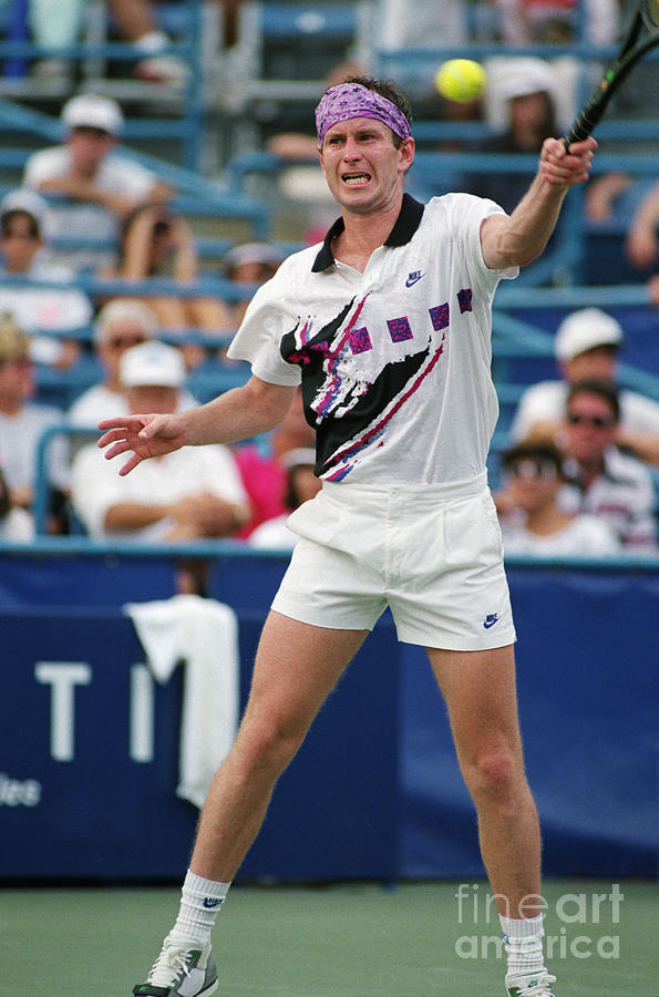 John Mcenroe Tennis Action Photograph by Bettmann