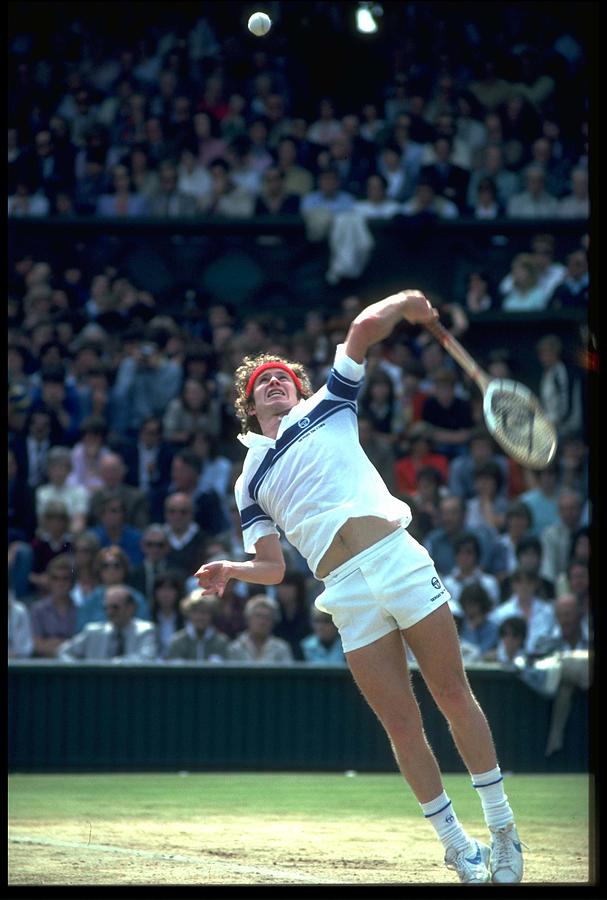 John Mcenroe Usa Wimbledon Photograph by Steve Powell