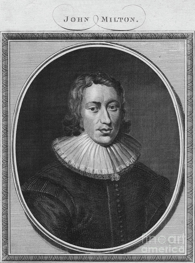 John Milton Drawing by Print Collector