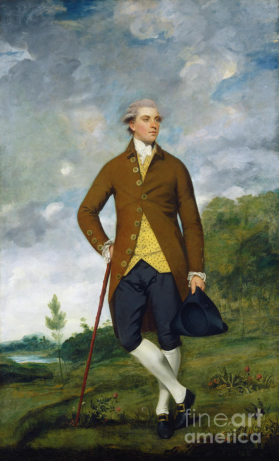 Joshua Reynolds Painting - John Musters Portrait By Joshua Reynolds by Joshua Reynolds