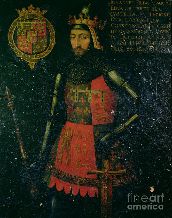 John Of Gaunt, Duke Of Lancaster Painting by Lucas Cornelisz
