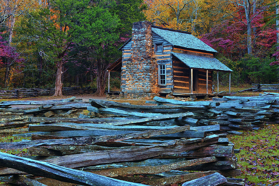 John Oliver Cabin Photograph by Greg Norrell