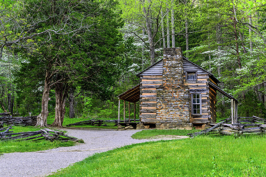 John Oliver Cabin Photograph by Lloyd Gillies John Oliver Cabin Photograph by Lloyd Gillies