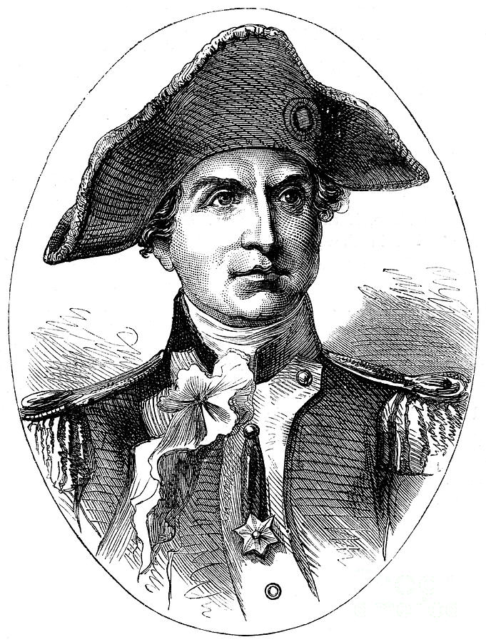 John Paul Jones, American Naval Drawing by Print Collector