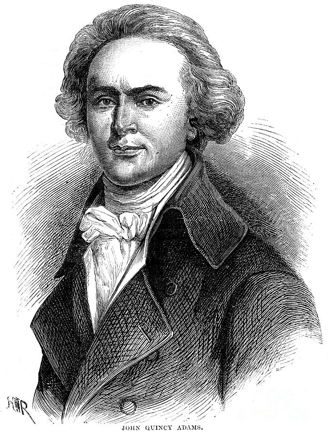 John Quincy Adams Drawing - John Quincy Adams, 6th President by Print Collector