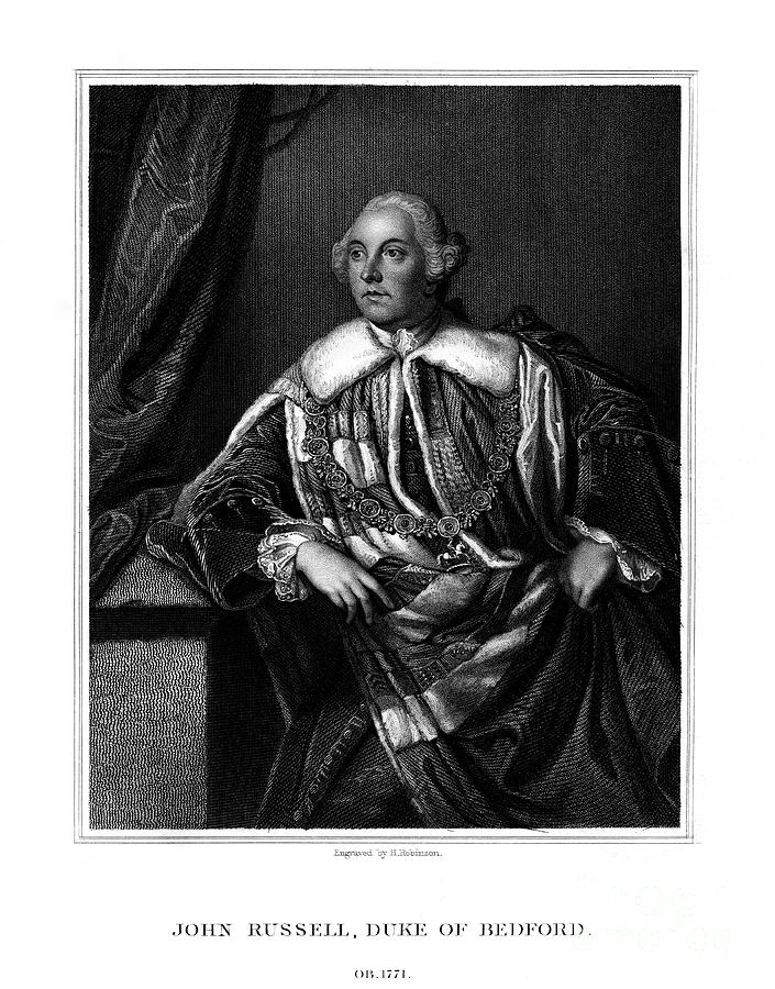John Russell, 4th Duke Of Bedford Drawing by Print Collector