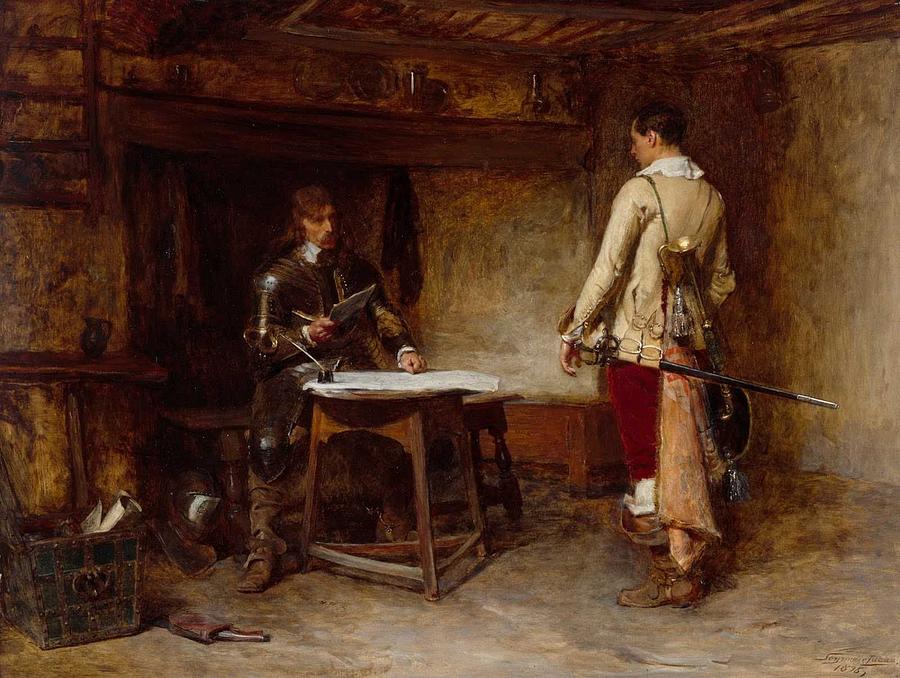 John Seymour Lucas  1849-1923 News From The Front - 1898 Painting
