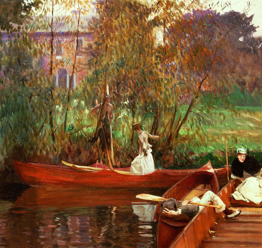 John Singer Sargent / The Boating Party, 1889, Oil on canvas, 88 x 92 cm. Painting by John Singer Sargent -1856-1925-