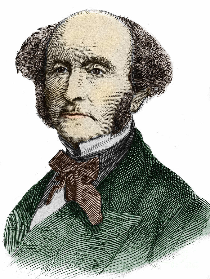 John Stuart Mill, British Philosopher And Economist Drawing by Unknown