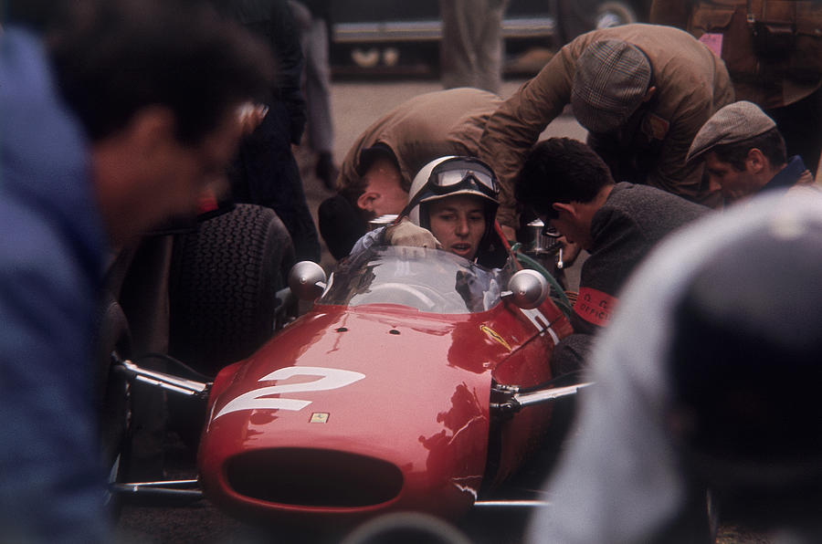 John Surtees In A Ferrari Photograph by Heritage Images