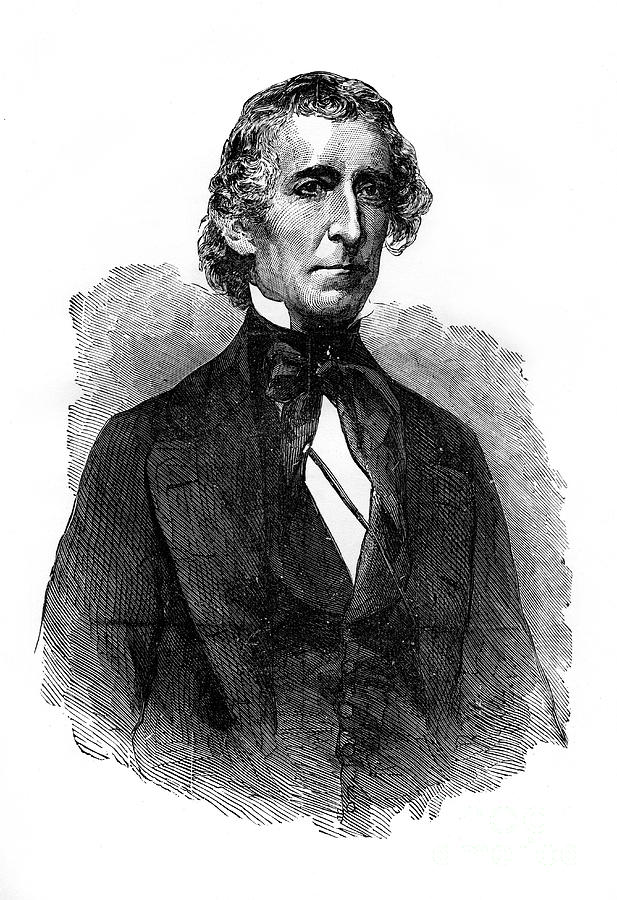John Tyler, Tenth President Drawing by Print Collector
