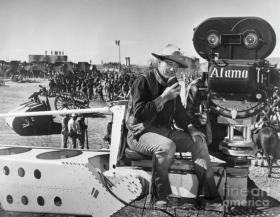 John Wayne Directing While Filming Photograph by Bettmann