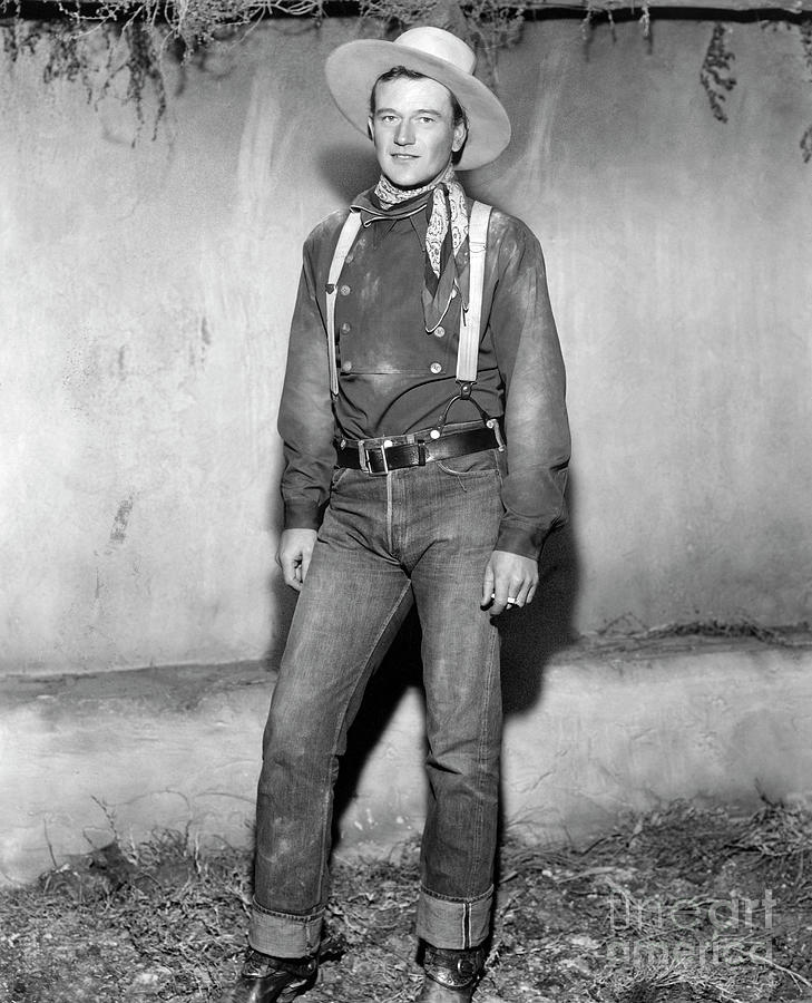 John Wayne In Costume For Stagecoach Photograph by Bettmann