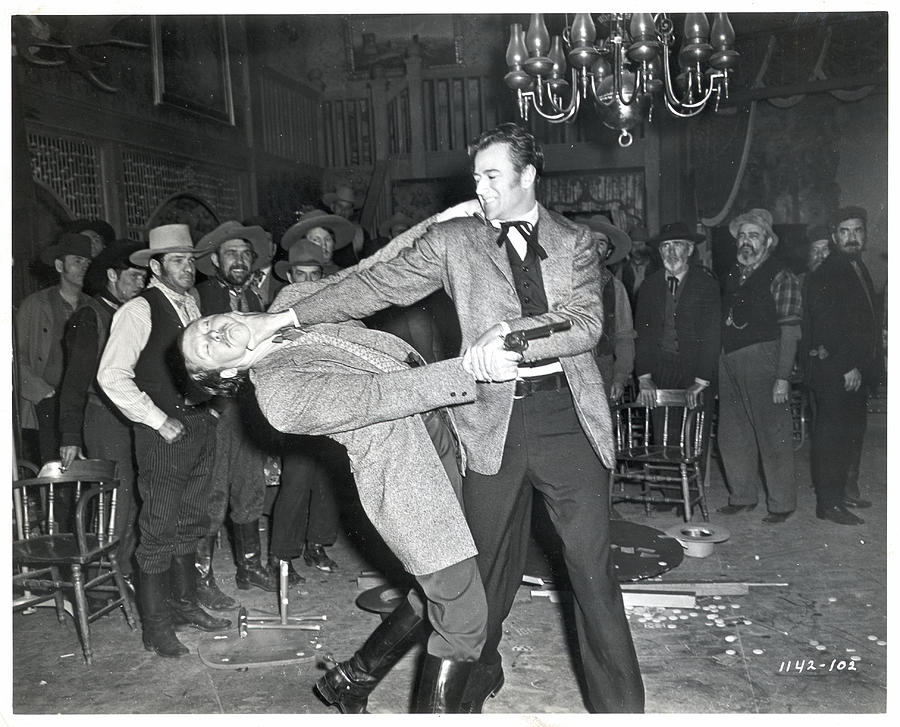 John Wayne In Saloon Brawl Scenemovie Photograph by Bettmann