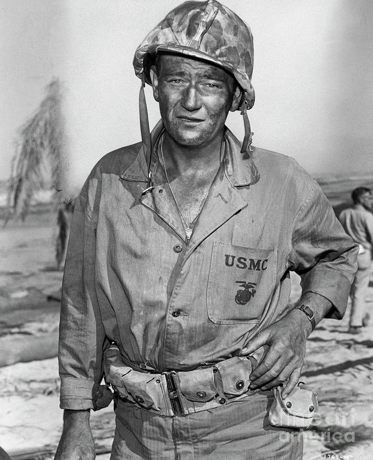 John Wayne Sands Of Iwo Jima Photograph by Bettmann