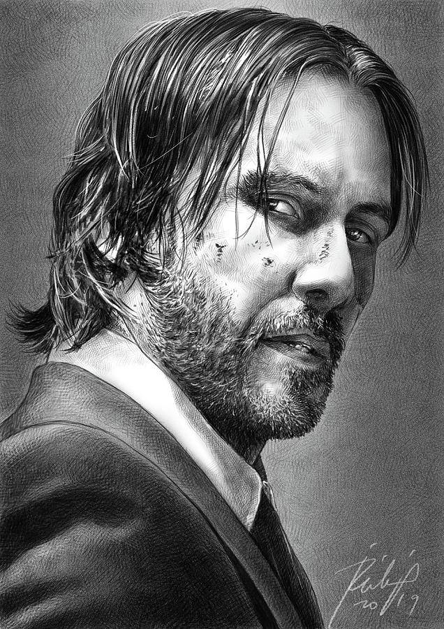 How To Draw John Wick Step by Step  YouTube