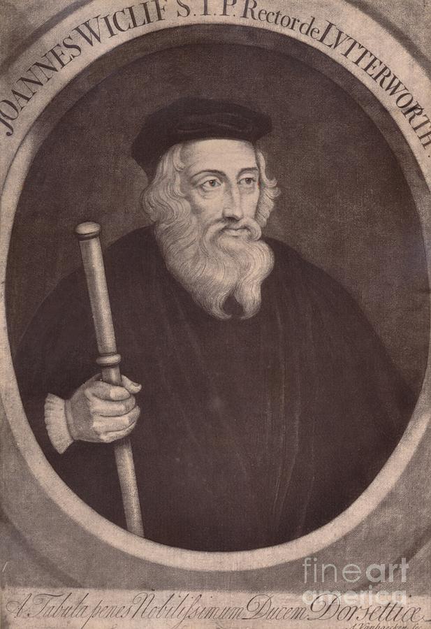 John Wycliffe English Theologian Drawing by Print Collector