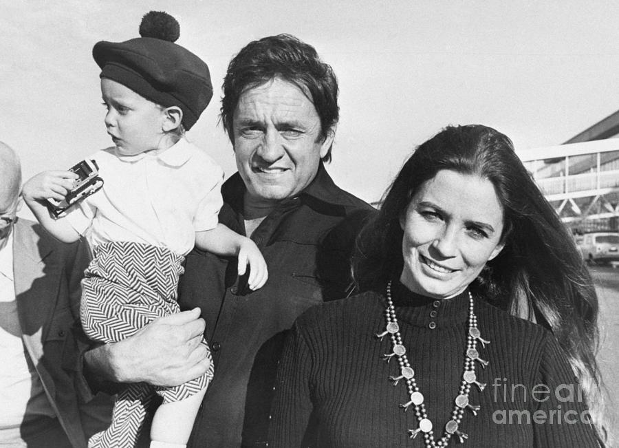 Johnny Cash With Wife June And Son John Photograph by Bettmann