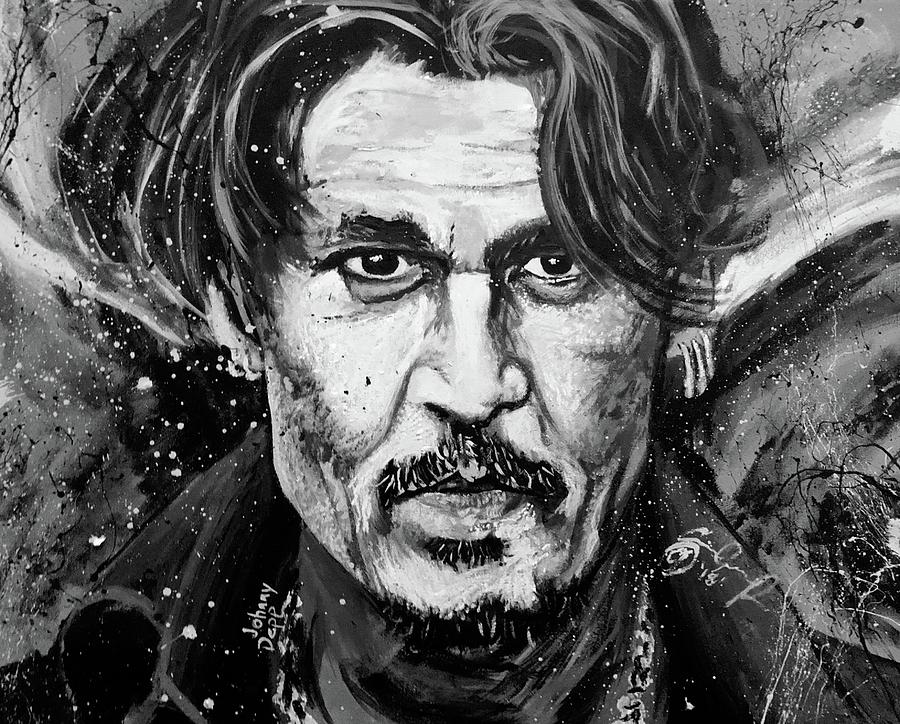 Johnny Depp Painting by Jay DARTy - Fine Art America