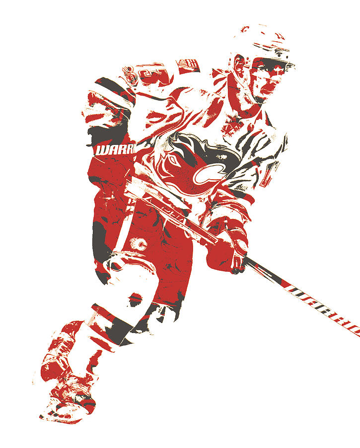 Flames Goalie Mask Photograph by Joe Hamilton - Pixels