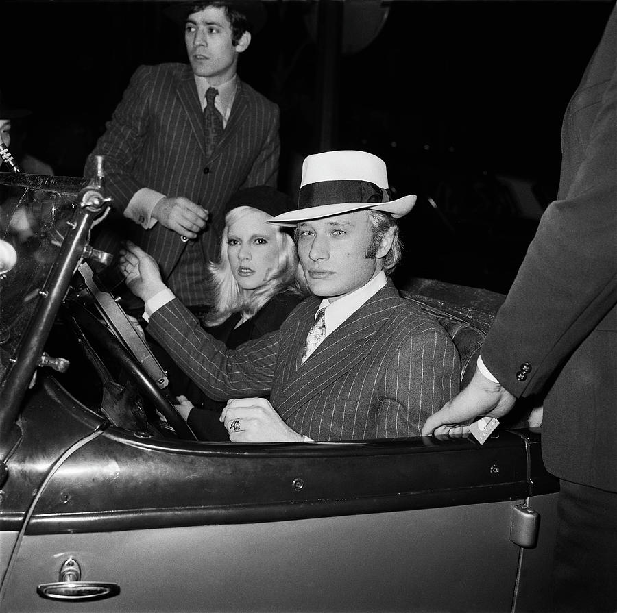 Johnny Hallyday And Sylvie Vartan As Photograph by Keystone-france