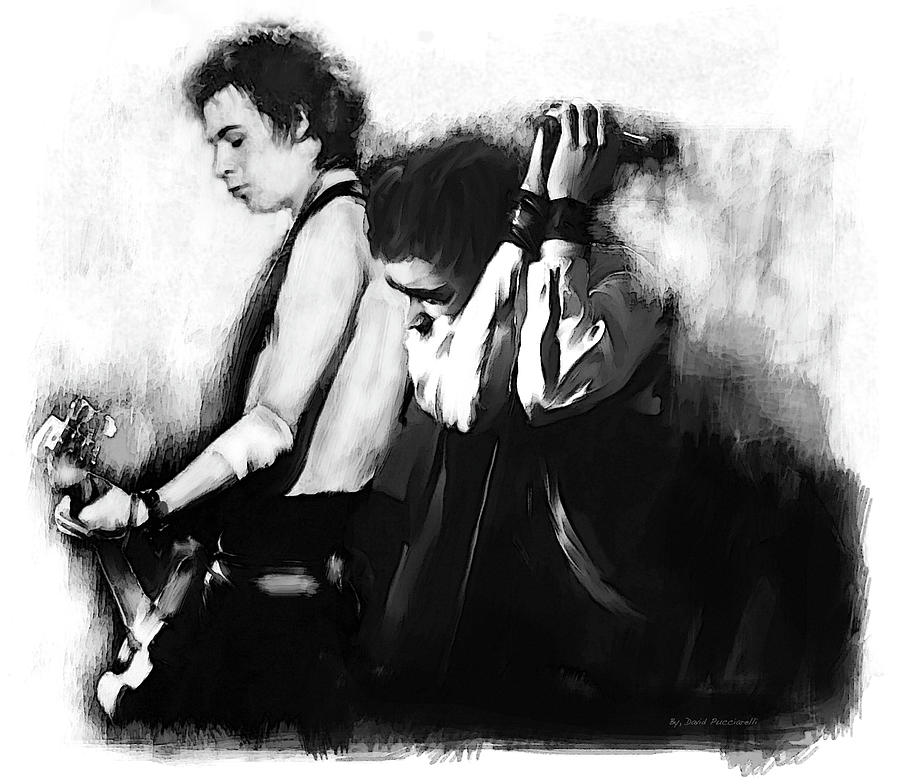 John Lydon and Sid Vicious Allies Time Ago by Iconic Images Art Gallery David Pucciarelli John Lydon and Sid Vicious Allies Time Ago by Iconic Images Art Gallery David Pucciarelli
