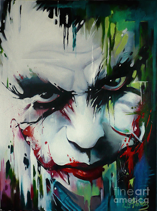 Joker Abstract 2 Painting By L M Stephens