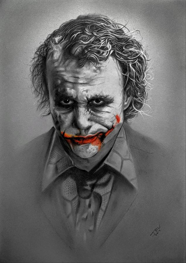 Joker Drawing by JPW Artist Pixels