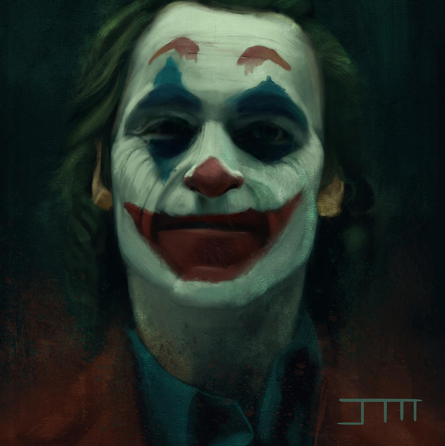 Joker Portrait Digital Art by Jackson Milano