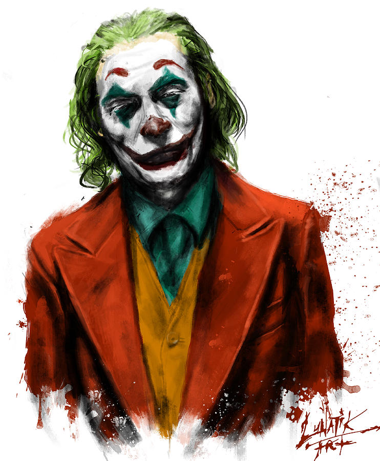 Joker Digital Art by Thomas Everett