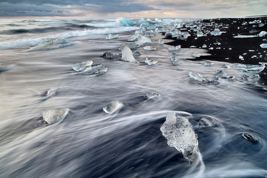 Jokulsarlon Glacier Lagoon, Iceland Digital Art by Vincenzo Mazza